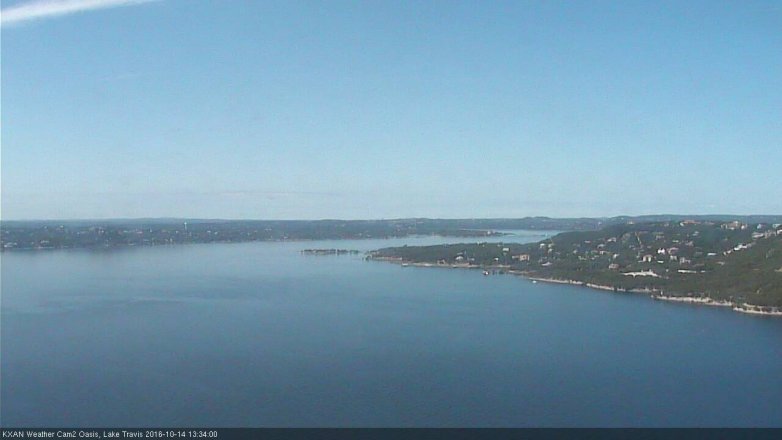 Lake Travis webcam, October 14, 2016 12:50 PM CT