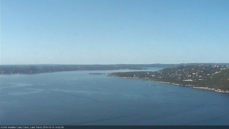 Lake Travis webcam, October 14, 2016 1:15 PM CT