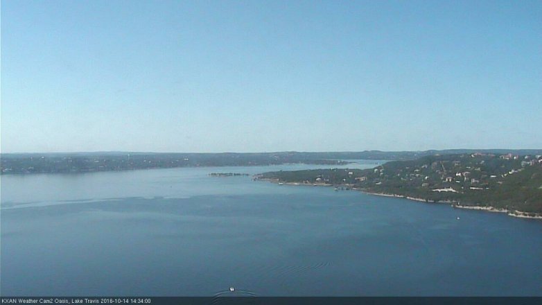 Lake Travis webcam, October 14, 2016 2:05 PM CT