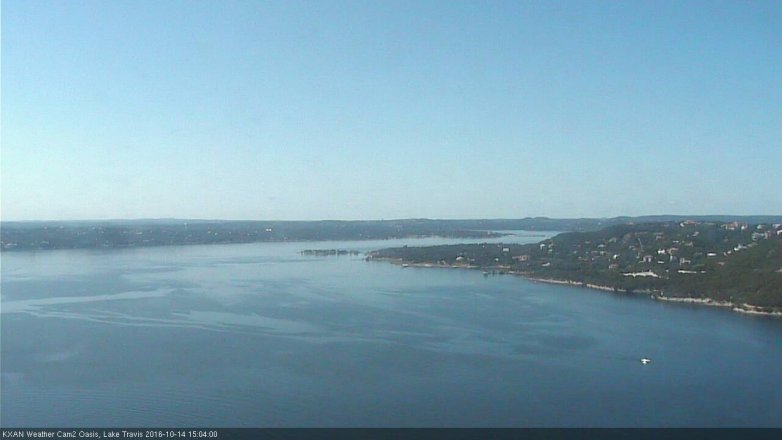 Lake Travis webcam, October 14, 2016 2:35 PM CT