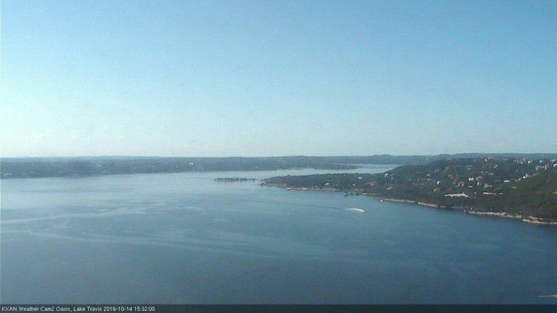 Lake Travis webcam, October 14, 2016 2:40 PM CT