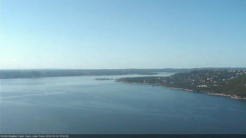 Lake Travis webcam, October 14, 2016 3:00 PM CT