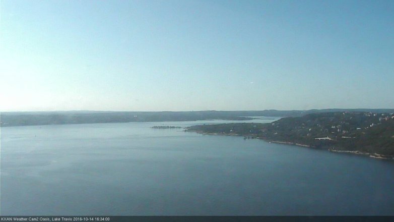 Lake Travis webcam, October 14, 2016 3:50 PM CT