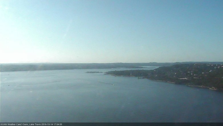 Lake Travis webcam, October 14, 2016 4:15 PM CT