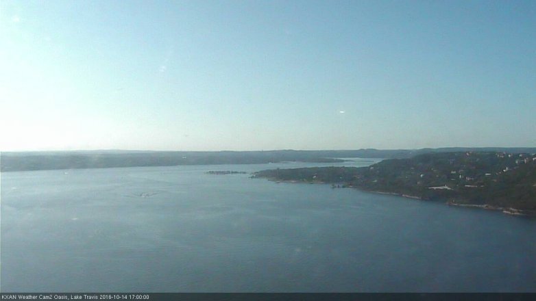 Lake Travis webcam, October 14, 2016 4:25 PM CT