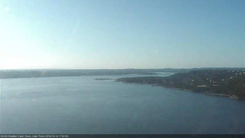 Lake Travis webcam, October 14, 2016 4:30 PM CT