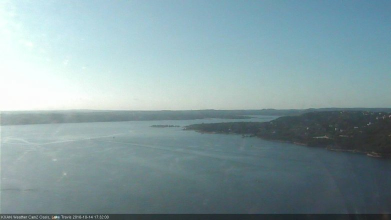 Lake Travis webcam, October 14, 2016 4:35 PM CT