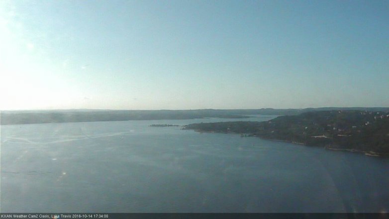 Lake Travis webcam, October 14, 2016 4:45 PM CT
