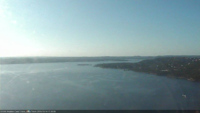 Lake Travis webcam, October 14, 2016 5:00 PM CT