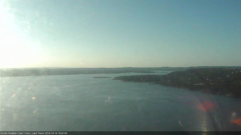 Lake Travis webcam, October 14, 2016 5:10 PM CT