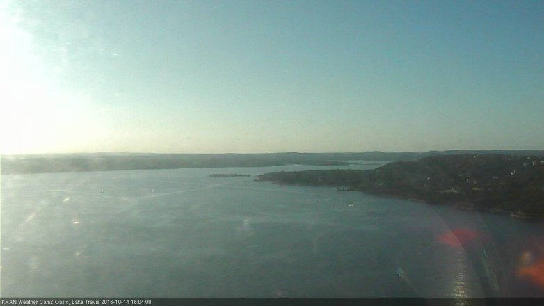 Lake Travis webcam, October 14, 2016 5:30 PM CT