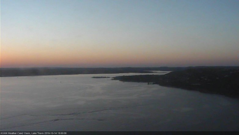 Lake Travis webcam, October 14, 2016 6:25 PM CT