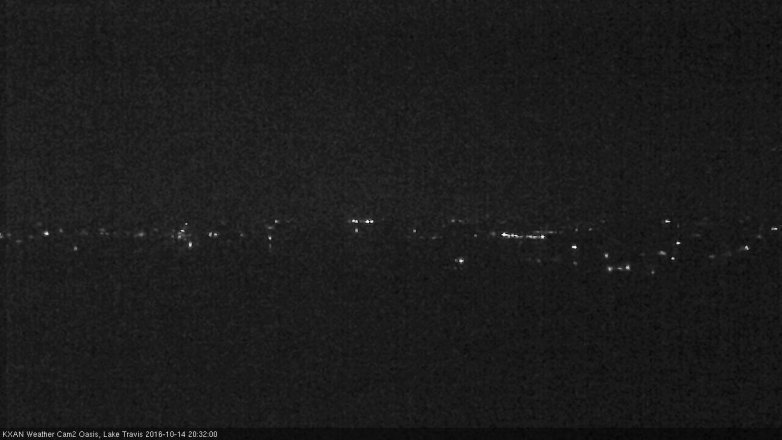 Lake Travis webcam, October 14, 2016 7:45 PM CT
