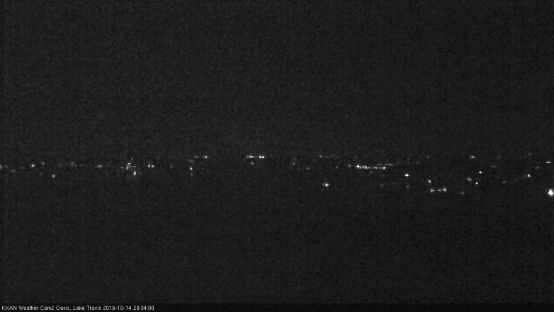 Lake Travis webcam, October 14, 2016 8:00 PM CT