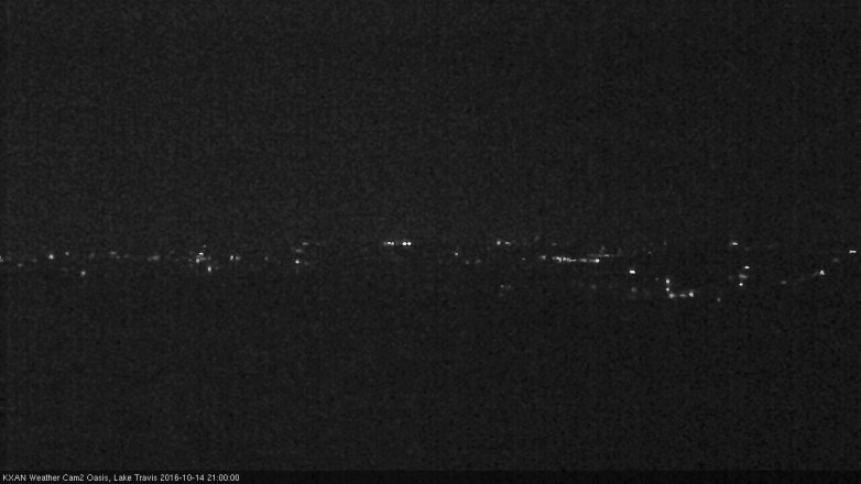 Lake Travis webcam, October 14, 2016 8:05 PM CT