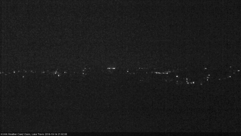 Lake Travis webcam, October 14, 2016 8:15 PM CT