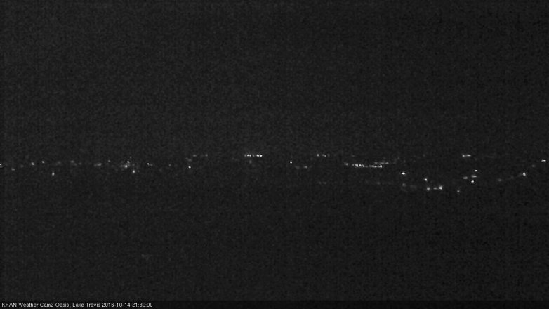 Lake Travis webcam, October 14, 2016 8:50 PM CT