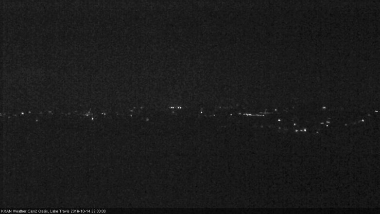Lake Travis webcam, October 14, 2016 9:10 PM CT
