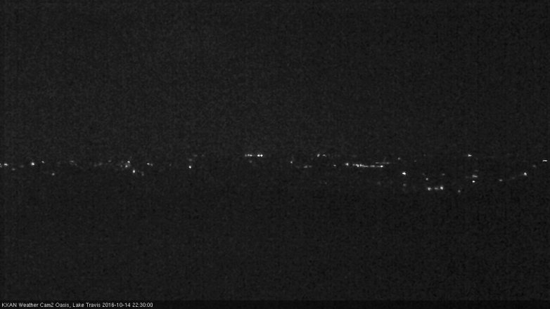 Lake Travis webcam, October 14, 2016 9:45 PM CT