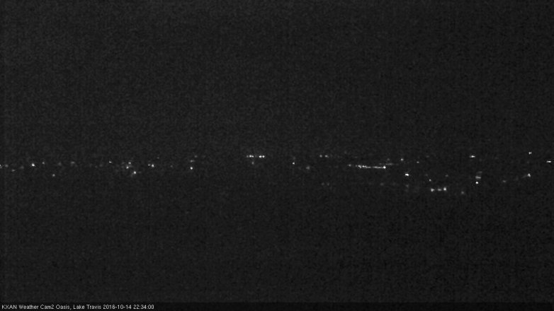 Lake Travis webcam, October 14, 2016 10:00 PM CT