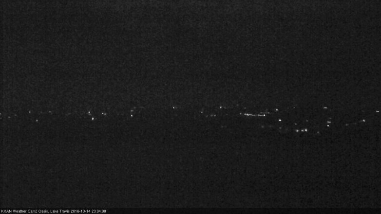 Lake Travis webcam, October 14, 2016 10:10 PM CT