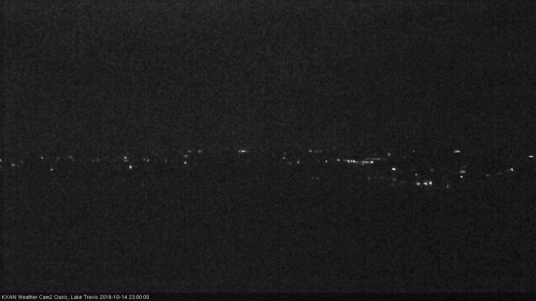 Lake Travis webcam, October 14, 2016 10:30 PM CT