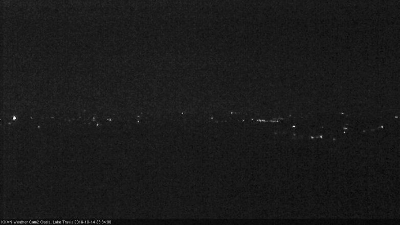 Lake Travis webcam, October 14, 2016 10:40 PM CT