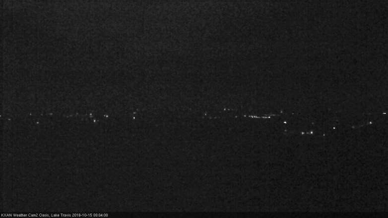Lake Travis webcam, October 14, 2016 11:10 PM CT