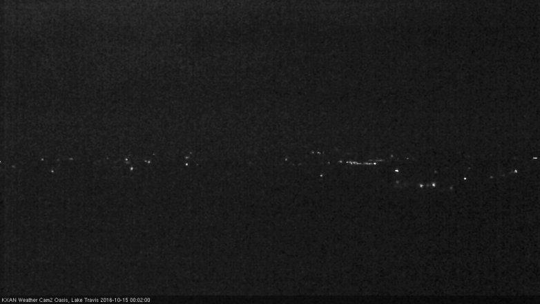 Lake Travis webcam, October 14, 2016 11:20 PM CT