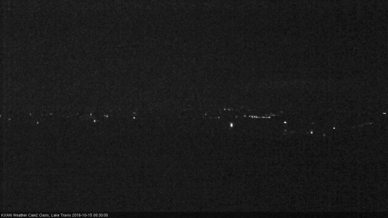 Lake Travis webcam, October 14, 2016 11:35 PM CT