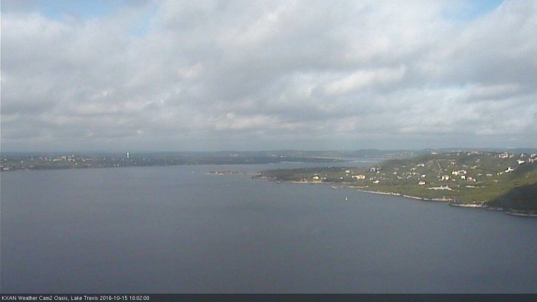 Lake Travis webcam, October 15, 2016 9:10 AM CT