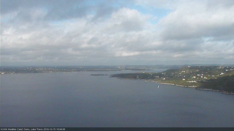 Lake Travis webcam, October 15, 2016 9:15 AM CT