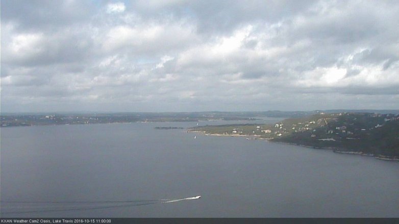 Lake Travis webcam, October 15, 2016 10:20 AM CT