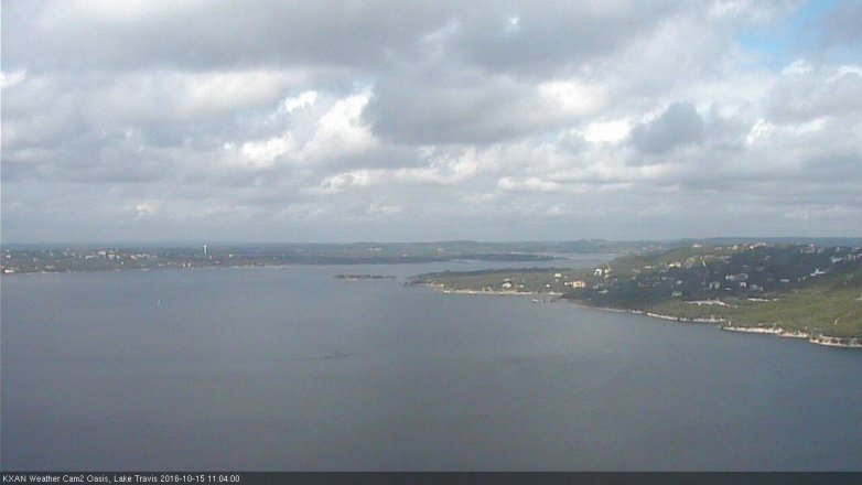 Lake Travis webcam, October 15, 2016 10:30 AM CT