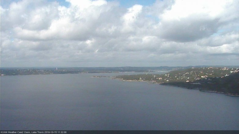 Lake Travis webcam, October 15, 2016 10:45 AM CT