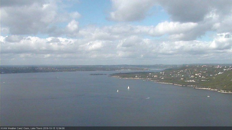 Lake Travis webcam, October 15, 2016 11:20 AM CT