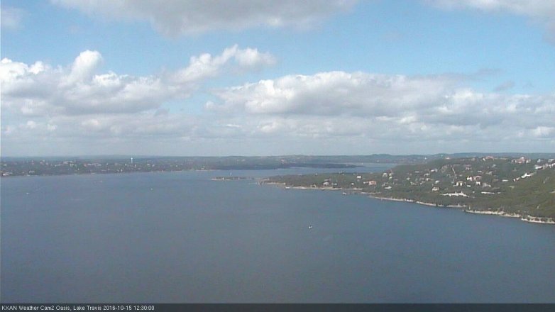 Lake Travis webcam, October 15, 2016 11:35 AM CT