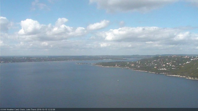 Lake Travis webcam, October 15, 2016 12:00 PM CT