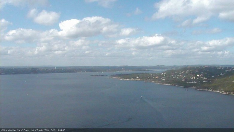 Lake Travis webcam, October 15, 2016 12:15 PM CT