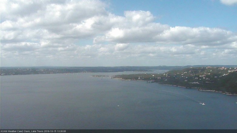 Lake Travis webcam, October 15, 2016 12:40 PM CT