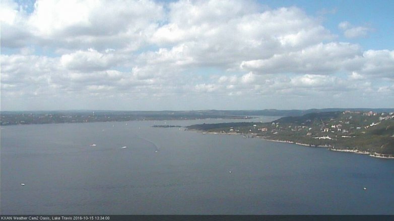 Lake Travis webcam, October 15, 2016 12:55 PM CT