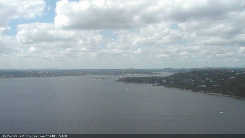 Lake Travis webcam, October 15, 2016 1:25 PM CT