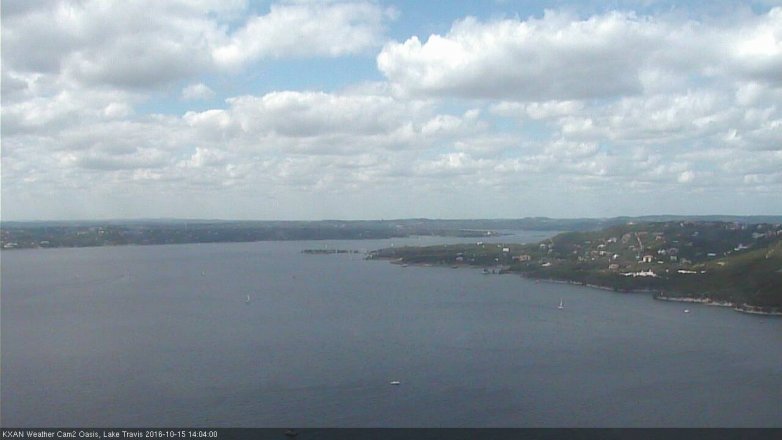 Lake Travis webcam, October 15, 2016 1:30 PM CT
