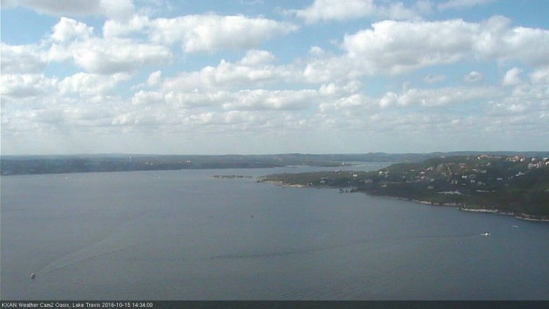 Lake Travis webcam, October 15, 2016 2:00 PM CT