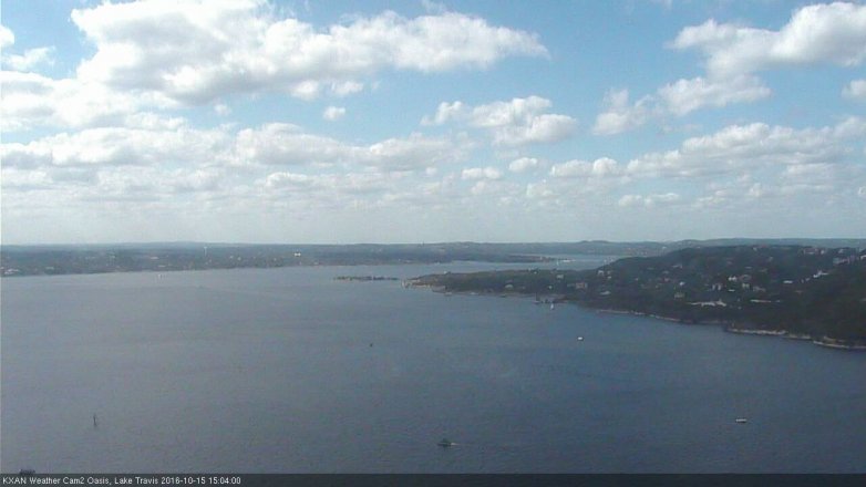 Lake Travis webcam, October 15, 2016 2:20 PM CT