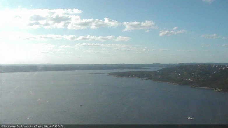 Lake Travis webcam, October 15, 2016 4:10 PM CT