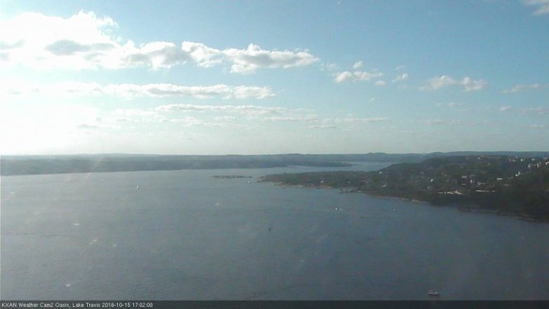 Lake Travis webcam, October 15, 2016 4:15 PM CT
