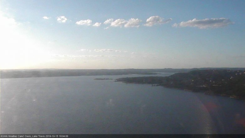 Lake Travis webcam, October 15, 2016 5:10 PM CT