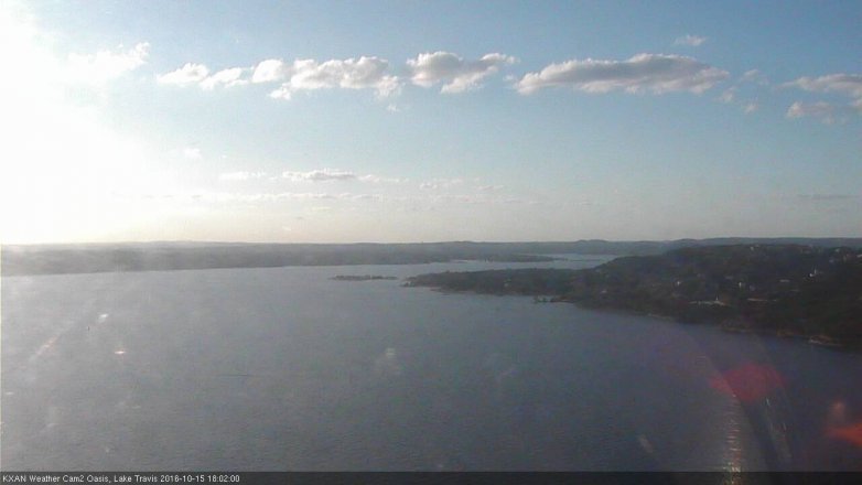 Lake Travis webcam, October 15, 2016 5:25 PM CT