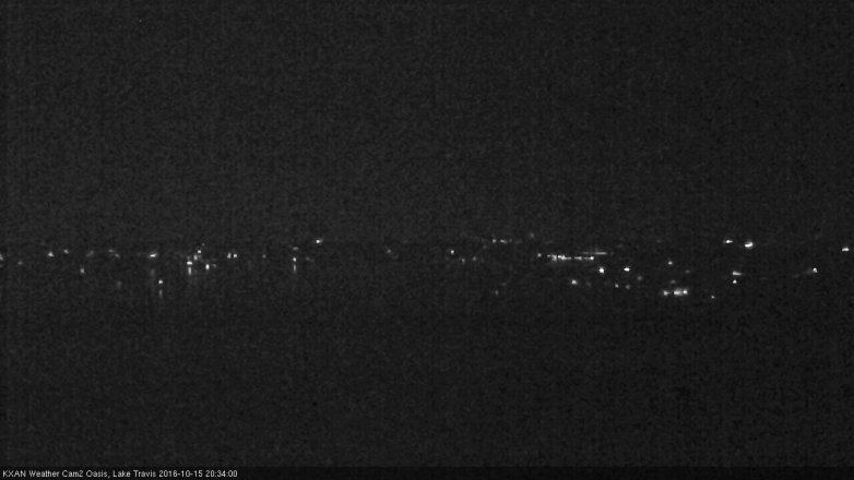 Lake Travis webcam, October 15, 2016 7:55 PM CT